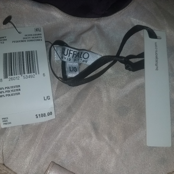 Buffalo David Bitton Pale Daisy Hearts Y2K Dress, Sz L - Picture 10 of 14